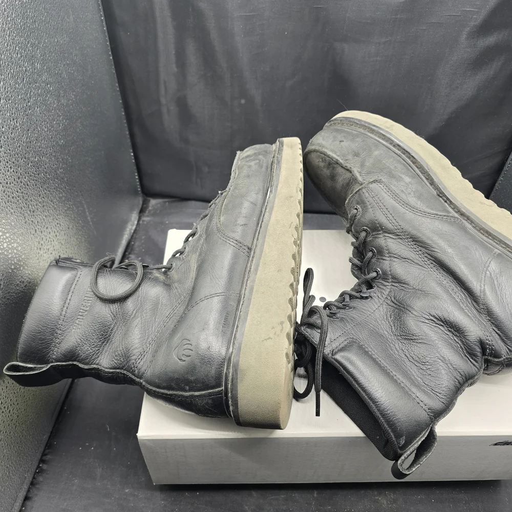Wolverine Black Leather Combat‎ Boots